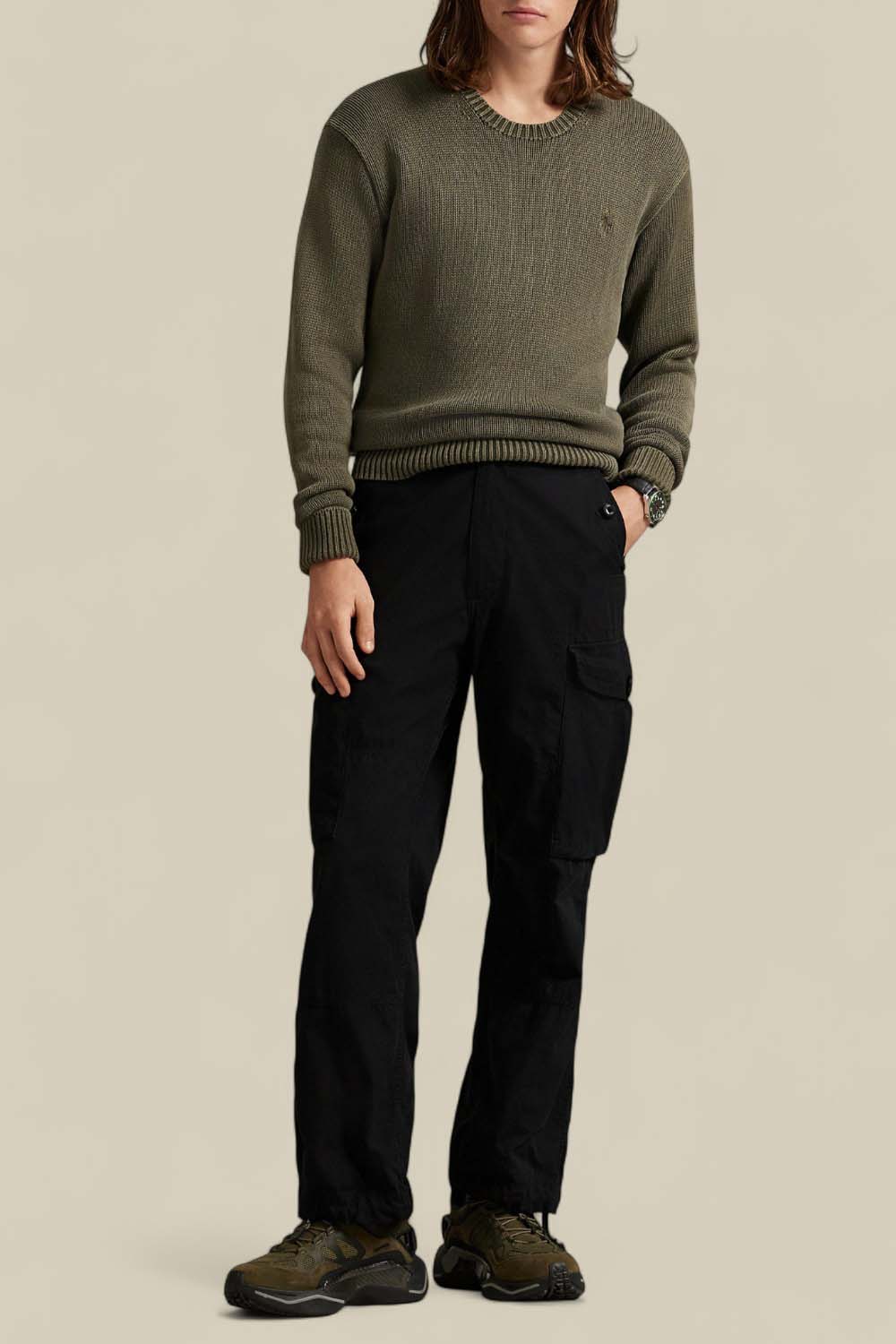 תמונת כל הלוק של סריג כותנה